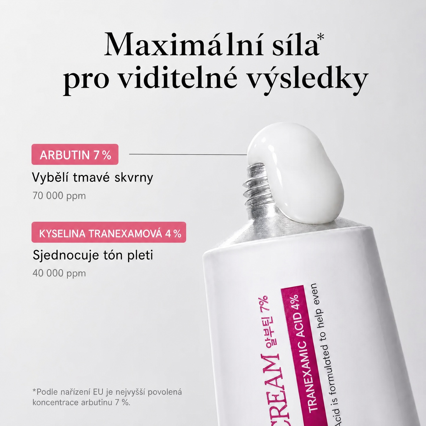 Rozjasňující krém Millie Han – Arbutin 7 % + TXA 4 %